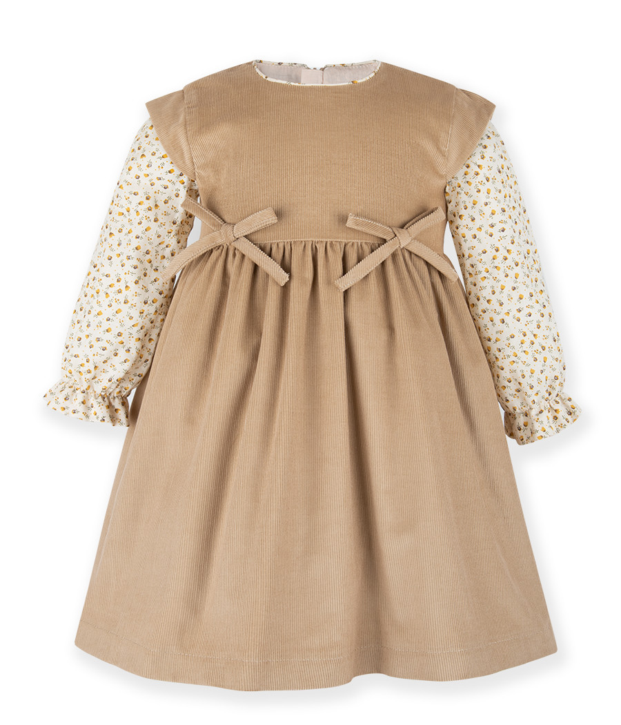 Sukienka dziecięca ze sztruksu | polska produkcja -  minimi